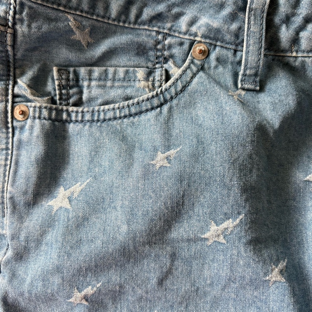 BAPE Women sz S BAPESTA Print Low Rise Denim Shorts A Bathing Ape Japan - Picture 11 of 11